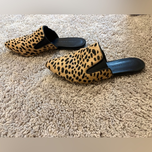 Jenni Kayne Shoes - Jenni Kayne Pony Hair Cheetah Mules